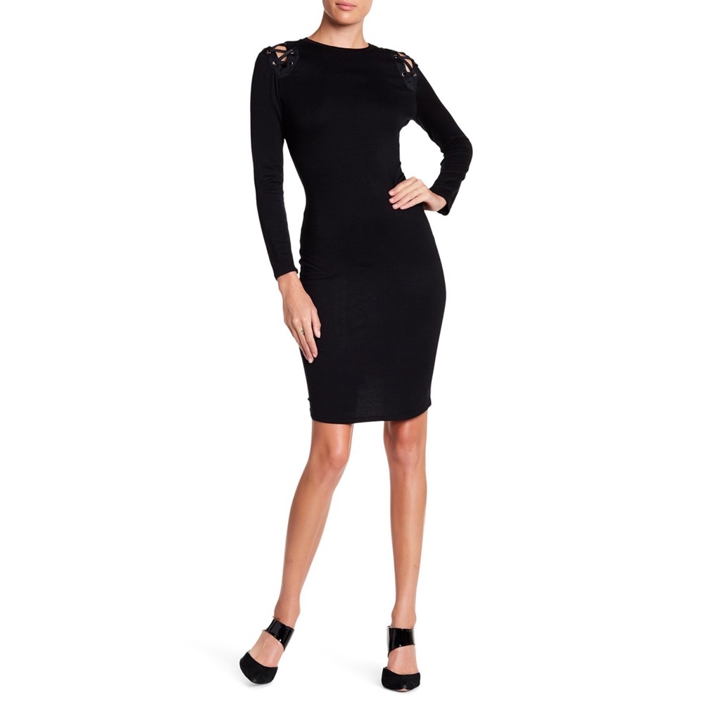 14th PLACE Lattice Shoulder Dress